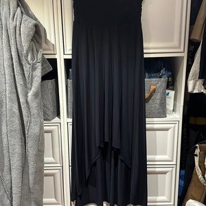 High/low jersey skirt